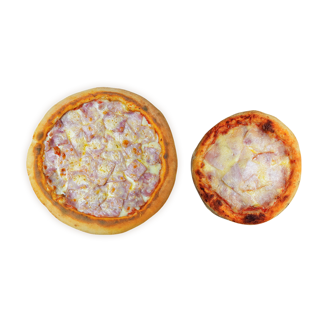 HAM AND CHEESE PIZZA